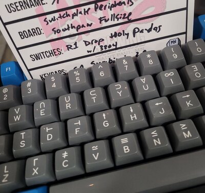 Closeup of a mechanical keyboard